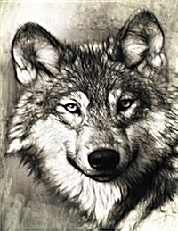 Wolf Notebook: 8.5 X 11 202 College Ruled Pages (Paperback)