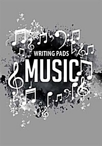 Music Writing Pads: Writing Your Own Lyrics, Melodies and Chords, Blank Sheet Music 100 Pages for Lyrics and Music, for Musicians, Noteboo (Paperback)