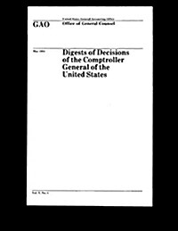 Digests of Decisions of the Comptroller General of the United States, Vol. V, No. 8 (Paperback)