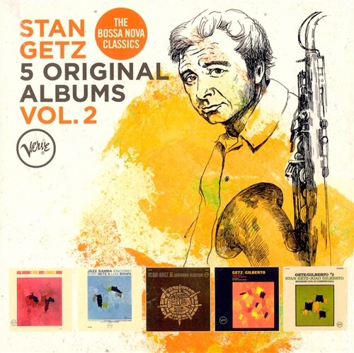 [중고] [수입] Stan Getz - 5 Original Albums Vol.2 [5CD][박스세트]