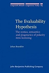 The Evaluability Hypothesis (Hardcover)