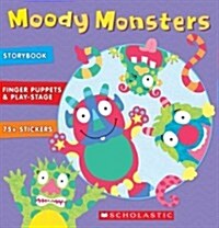 Moody Monsters [With 75+ Stickers and 7 Paper Finger Puppets and Foldout Play Theater] (Hardcover)