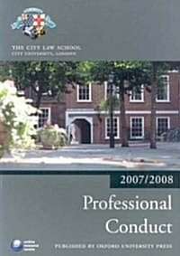Professional Conduct 2007-2008 (Paperback)