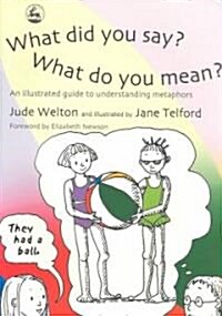 What Did You Say? What Do You Mean? : An Illustrated Guide to Understanding Metaphors (Paperback)