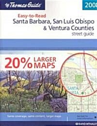 Thomas Guide 2008 Santa Barbara, San Luis Obispo, and Ventura County, California (Paperback, Spiral)