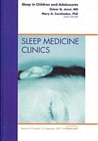 Sleep in Children and Adolescents (Hardcover, 1st)