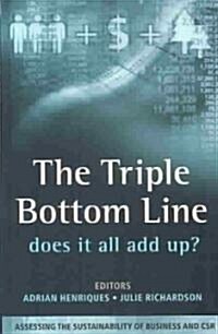 THE TRIPLE BOTTOM LINE (Paperback)