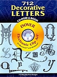 712 Decorative Letters [With CDROM] (Paperback)