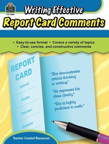 [중고] Writing Effective Report Card Comments (Paperback)