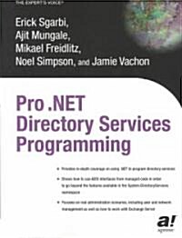 Pro .Net Directory Services Programming (Paperback)