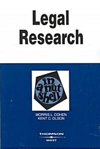 Legal Research in a Nutshell (Paperback, 9th)