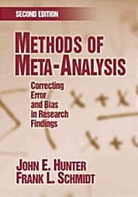 [중고] Methods of Meta-Analysis: Correcting Error and Bias in Research Findings (Paperback, 2)