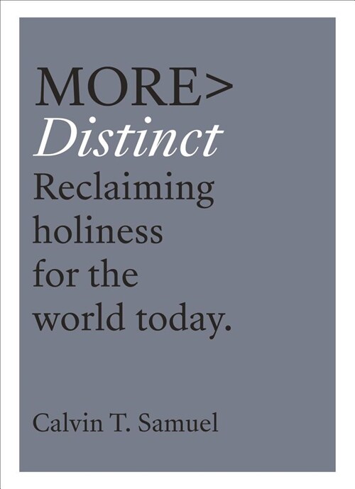 More Distinct : Reclaiming Holiness for the World Today (Paperback)