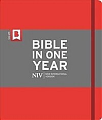 NIV Journalling Bible in One Year : Red (Hardcover)