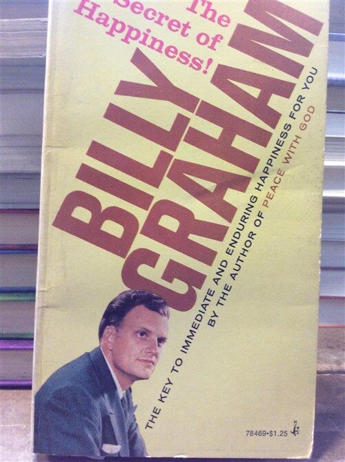 [중고] The secret of happiness/Billy Graham/1974년 발행 원서 (Paperback)