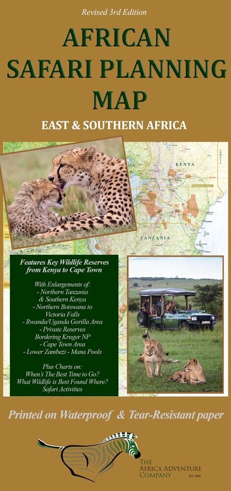 African Safari Planning Map (Folded, 3)