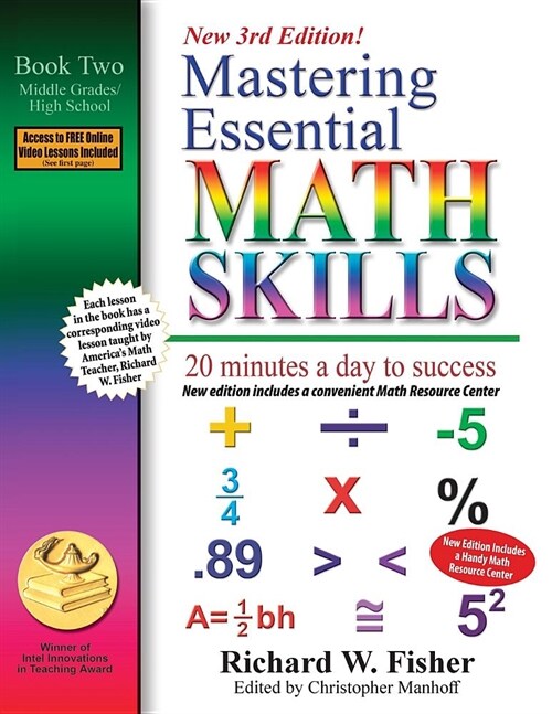 Mastering Essential Math Skills, Book 2: Middle Grades/High School, 3rd Edition: 20 minutes a day to success (Paperback)