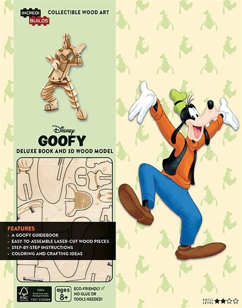 Incredibuilds: Disney: Goofy Deluxe Book and Model Set (Hardcover, Export)