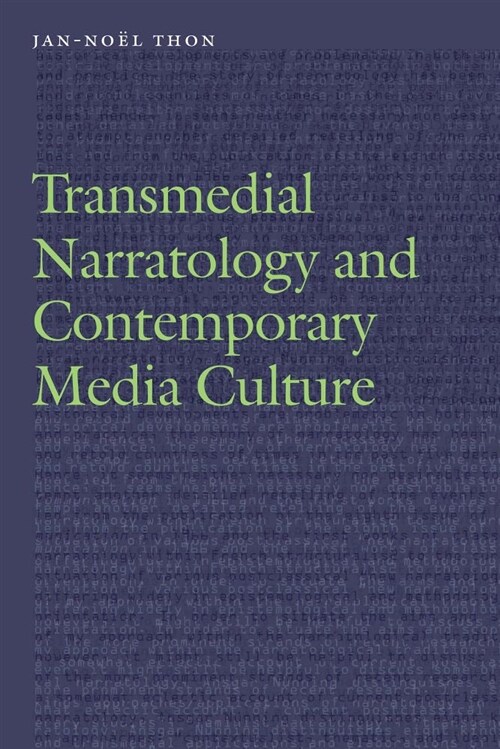 Transmedial Narratology and Contemporary Media Culture (Paperback)