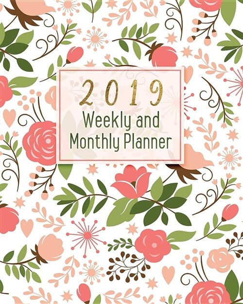 2019 Weekly and Monthly Planner: Academic Student Planner, Daily Weekly and Monthly Journal Planner, Calendar Schedule Organizer, Appointment Notebook (Paperback)