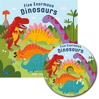 Five Enormous Dinosaurs [With CD (Audio)] (Paperback)
