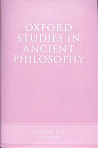 Oxford Studies in Ancient Philosophy, Volume 54 (Hardcover)