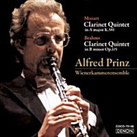 [수입] Alfred Prinz - 모차르트 : 클라리넷 오중주 K.581 & 브람스 : 클라리넷 오중주 Op.115 (Mozart & Brahms : Clarinet Quintet) (Blu-spec CD, 일본반)