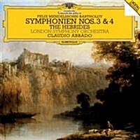 [수입] Claudio Abbado - 멘델스존 : 교향곡 3, 4번 & 핑갈의 동굴 서곡 (Mendelssohn : Symphonies Nos.3 & 4) (SHM-CD)(일본반)