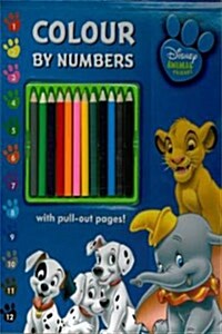 Disney Colour By Numbers : Animal Friends (Paperback)