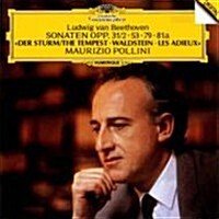 [수입] Maurizio Pollini - 베토벤: 피아노 소나타 17 템페스트, 21 발트슈타인, 25, 26번 고별 (Beethoven: Piano Sonata No.17 Tempest, 21 Waldstein, 25