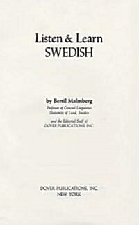 Listen & Learn Swedish: Manual Only (Paperback)