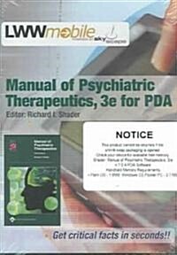 Manual of Psychiatric Therapeutics for Pda (CD-ROM, 3rd)