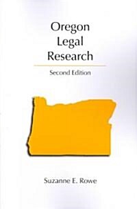 Oregon Legal Research (Paperback, 2nd)
