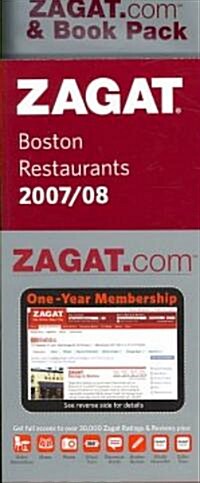 Zagat Boston Restaurants 2007/08 (Paperback, Pass Code, PCK)