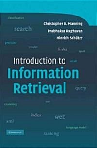 [중고] Introduction to Information Retrieval (Hardcover)