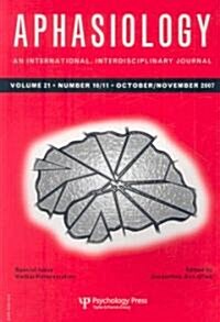 Verbal Perseveration : A Special Issue of Aphasiology (Paperback)