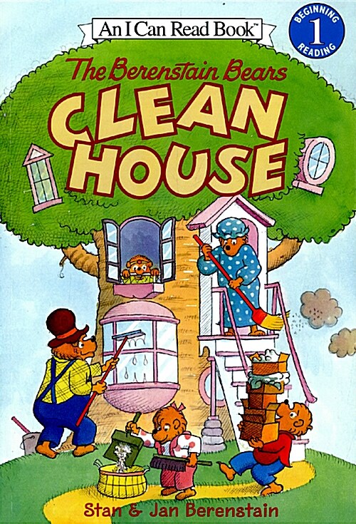 The Berenstain Bears Clean House [With Stickers] (Paperback)
