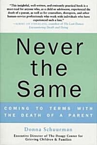 Never the Same: Coming to Terms with the Death of a Parent (Paperback)