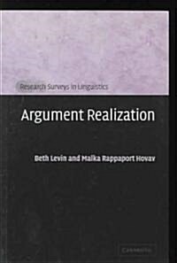 Argument Realization (Paperback)