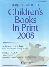 Subject Guide to Childrens Books in Print 2008 (Hardcover)