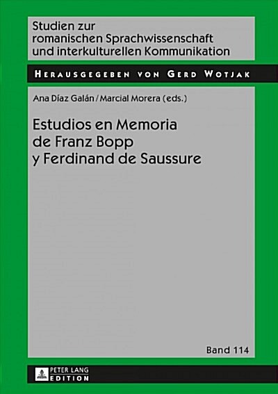 Estudios en Memoria de Franz Bopp y Ferdinand de Saussure (Hardcover)