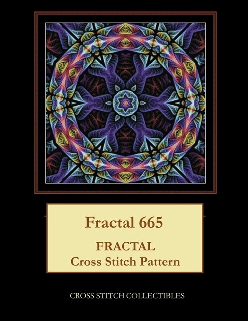 Fractal 665: Fractal Cross Stitch Pattern (Paperback)