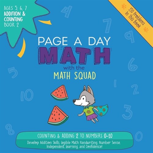 Page a Day Math Addition & Counting Book 2: Adding 2 to the Numbers 0-10 (Paperback)