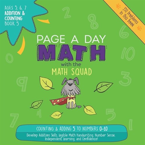 Page a Day Math Addition & Counting Book 5: Adding 5 to the Numbers 0-10 (Paperback)