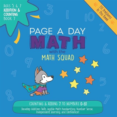 Page a Day Math Addition & Counting Book 7: Adding 7 to the Numbers 0-10 (Paperback)