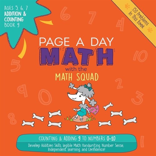 Page a Day Math Addition & Counting Book 9: Adding 9 to the Numbers 0-10 (Paperback)