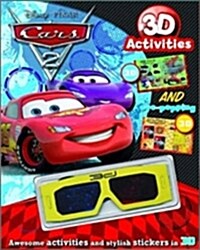 Disney Cars 2 3D Activities And Eye Popping (Paperback)  : With 3D Glasses