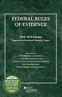 Federal Rules of Evidence, With Faigman Evidence Map, 2018-2019 Edition (Paperback, New)