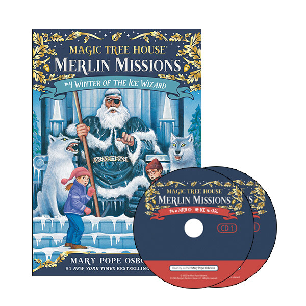 Merlin Mission #4 : Winter of the Ice Wizard (Paperback + CD )