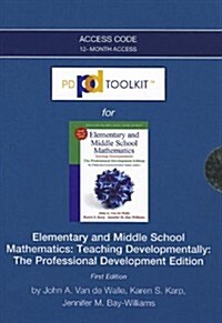 Elementary and Middle School Mathematics Pdtoolkit Access Card (Pass Code)